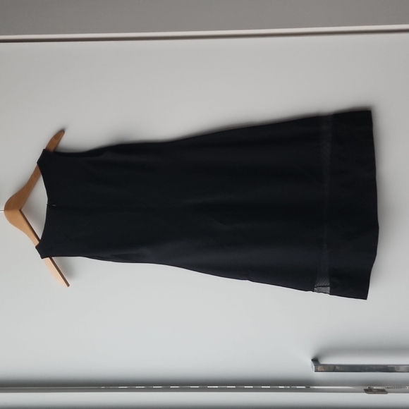 Vintage Versus Versace Mesh Hem Viscose Cocktail Shift Dress - Picture 6 of 6